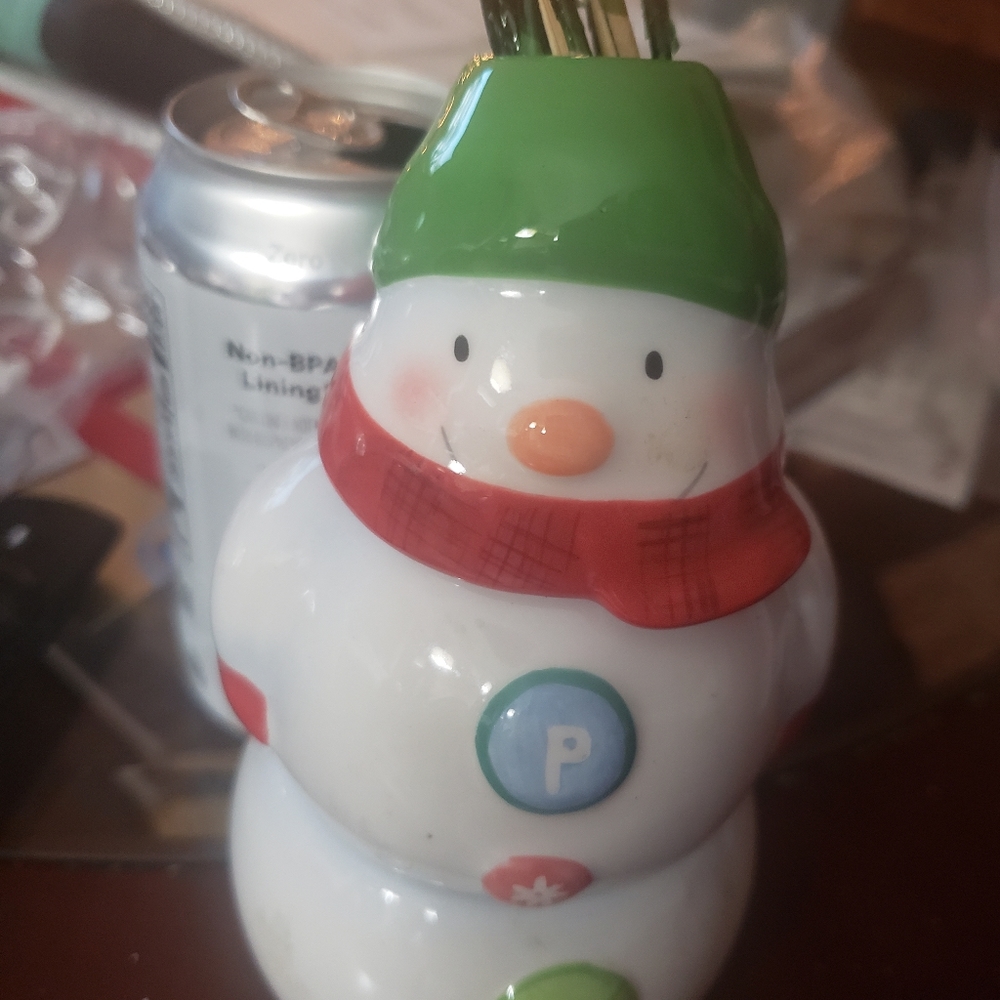 Snowman salt and pepper set